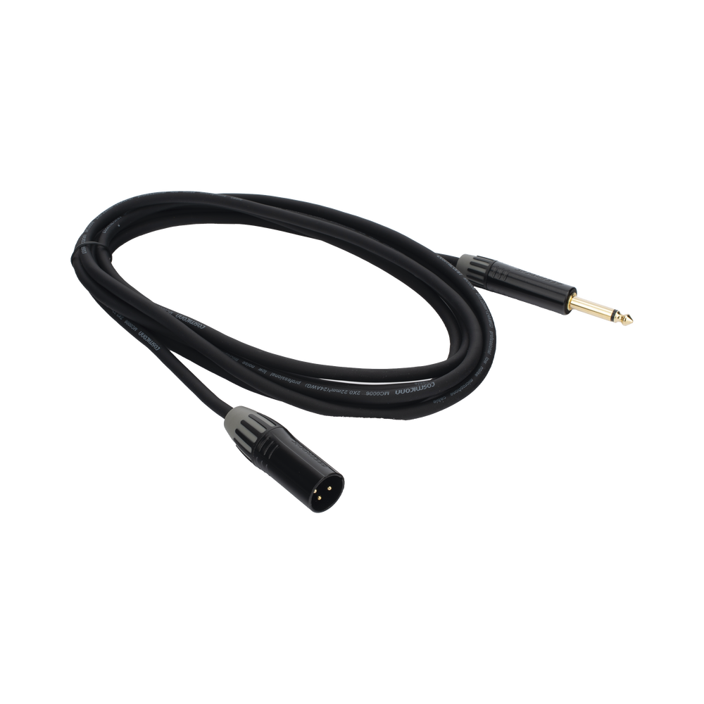Cable de Audio | XLR 3 Polos Macho a Plug 1/4 in mono | Conector Seetronic Serie M SCMF3 - MP2X | Longitud 3m - Imagen 4