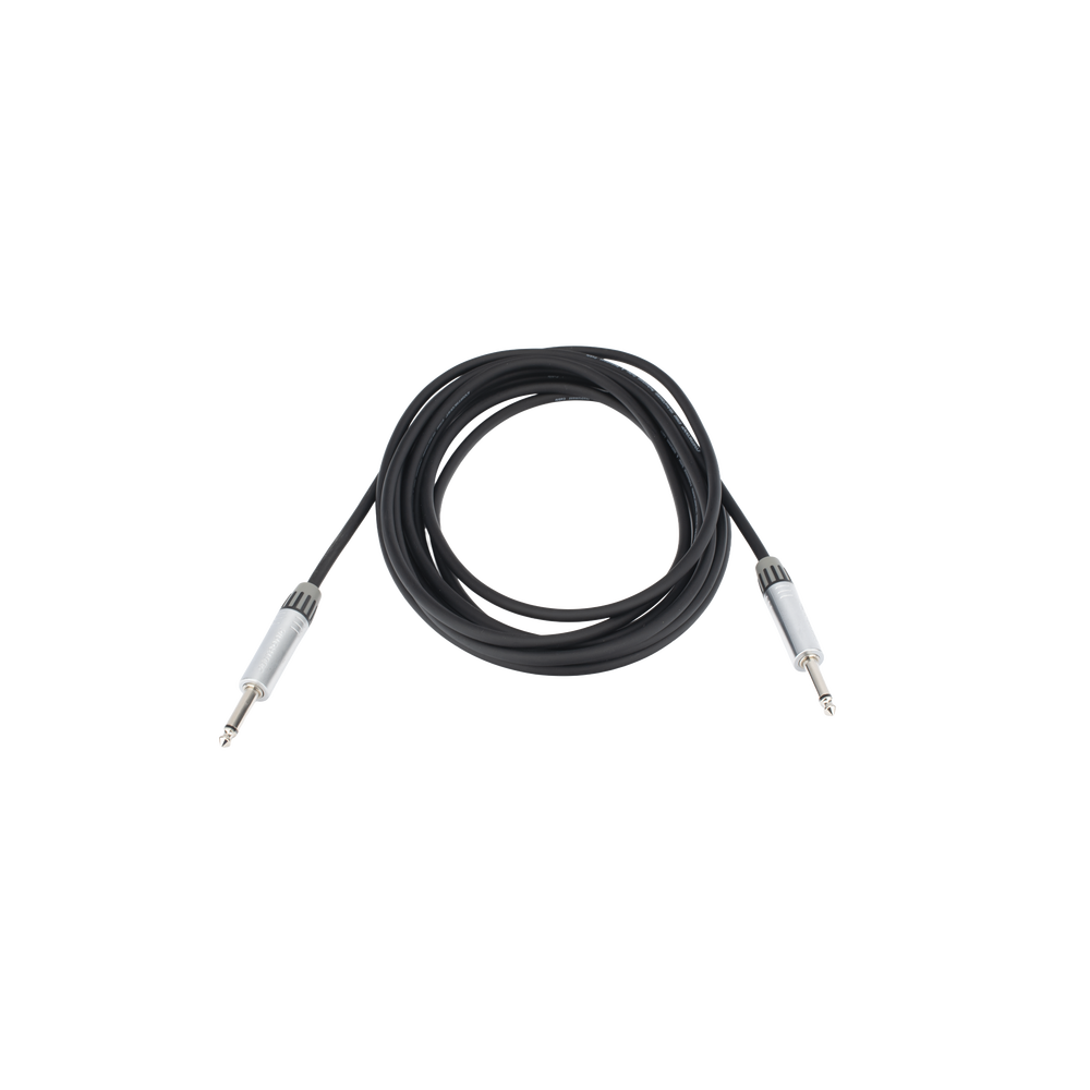 Cable de Audio | Plug 1/4 in a Plug 1/4 in Stereo | Carcasa Cromada | Conectores Seetronic | Longitud 5m