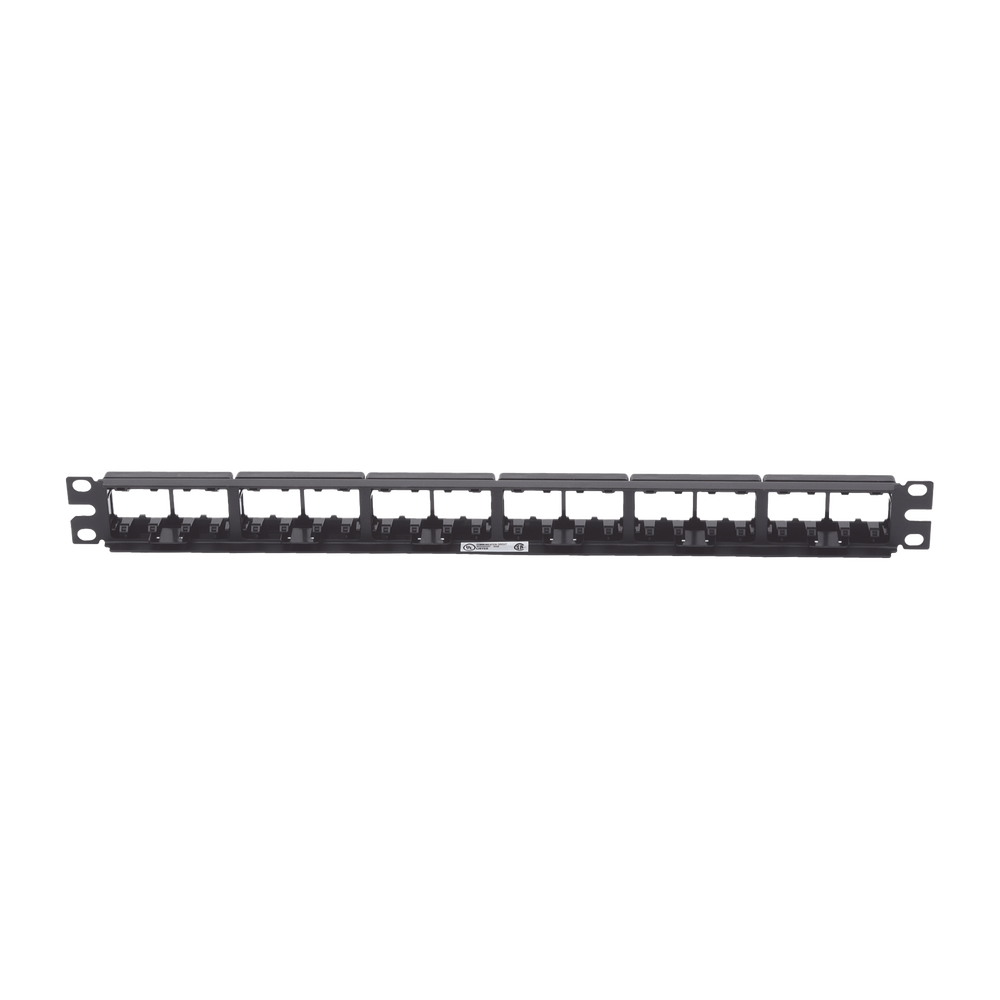 Panel de Parcheo Modular Mini-Com (Sin Conectores), Plano, Sin Blindaje, de 24 Puertos, 1UR - Imagen 3