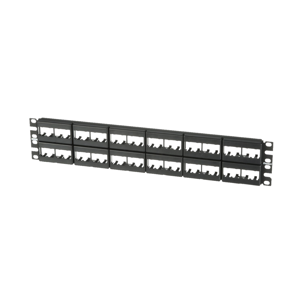 Panel de Parcheo Modular Mini-Com (Sin Conectores), Plano, Sin Blindaje, de 48 Puertos, 2 UR - Imagen 3