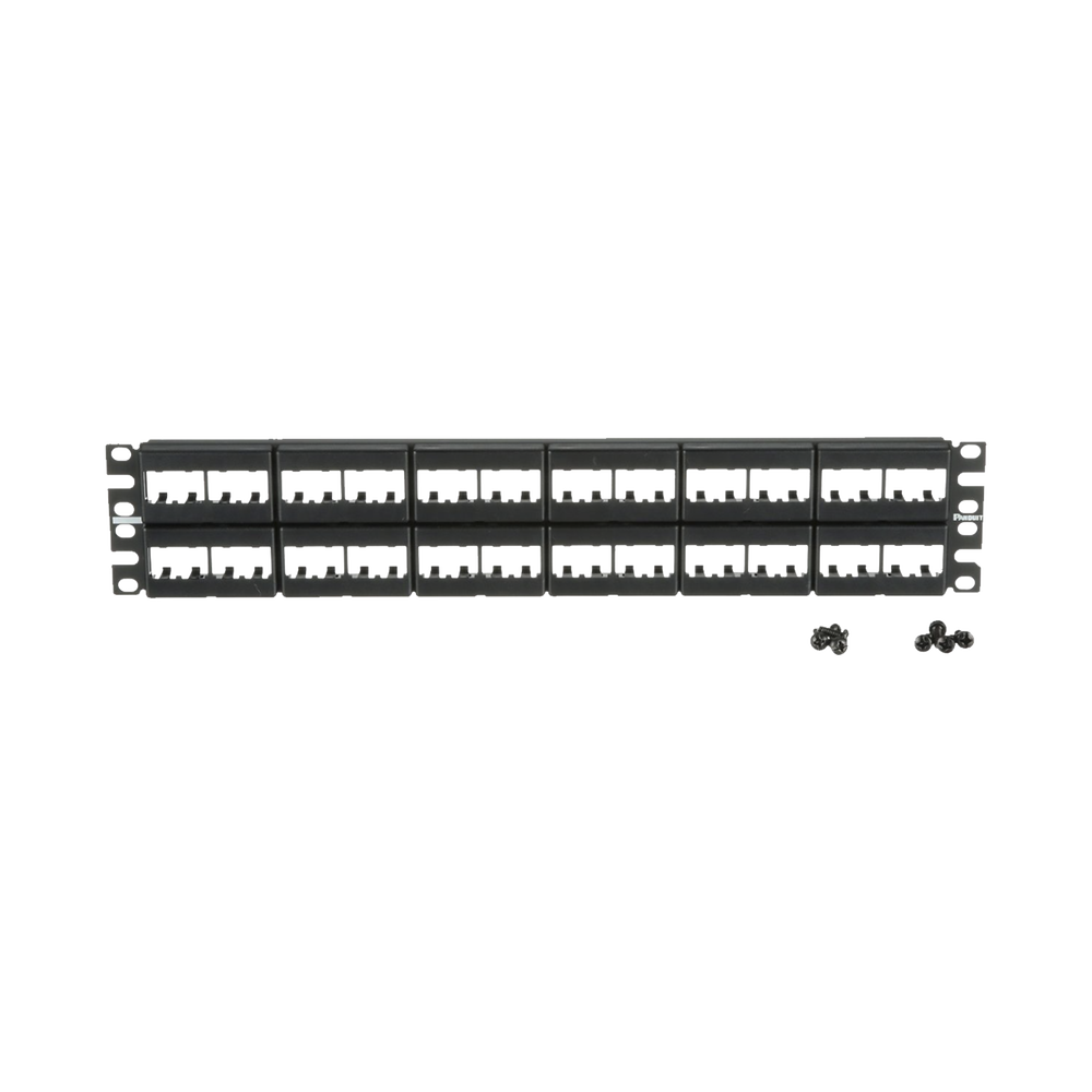 Panel de Parcheo Modular Mini-Com (Sin Conectores), Plano, Sin Blindaje, de 48 Puertos, 2 UR - Imagen 4