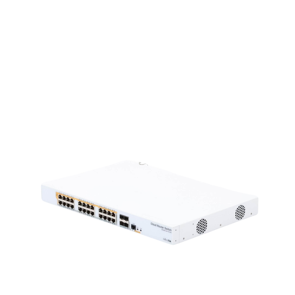 CRS328-24P-4S+RM - 24 port Gigabit Ethernet router/switch with four 10Gbps SFP+ - Imagen 3