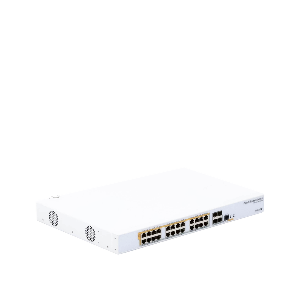 CRS328-24P-4S+RM - 24 port Gigabit Ethernet router/switch with four 10Gbps SFP+ - Imagen 6