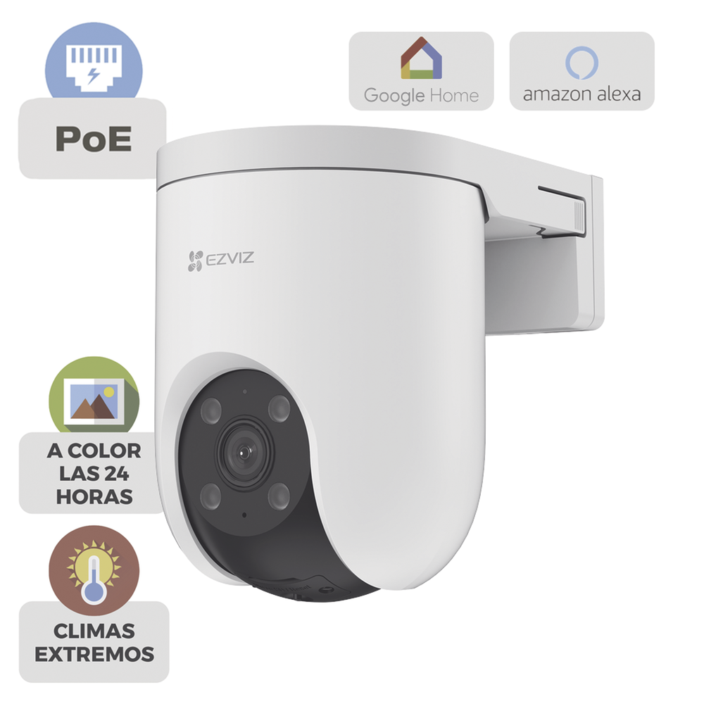 Cámara PT PoE Estandar Af / 3 Megapixel / Movimiento Panorámico de 360° / Preset / Seguimiento Inteligente / Detección Humana / Audio de Dos Vías