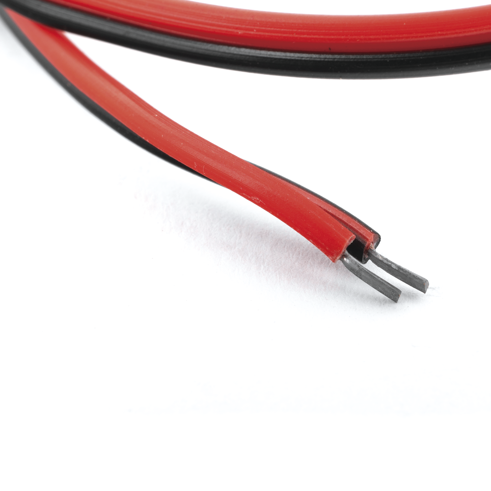 Cable con Conector Macho (Pigtail) / Alimentación para Vcc con Puntas Libres / Polarizado / Largo 22 cm (8.66 Pulgadas) / Calibre 22AWG. - Imagen 3