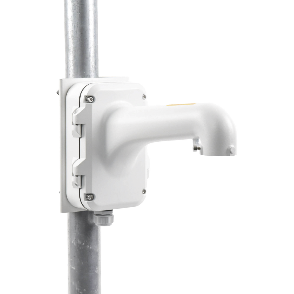 Montaje de Poste para Domos Hikvision / Color Blanco / Uso en Exterior - Imagen 3