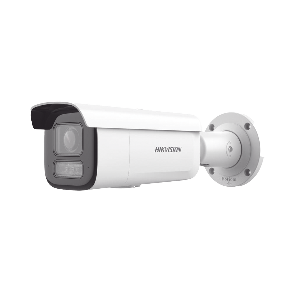 [Dual Light + 2 Micrófonos Integrados] Bala IP 6 Megapixel / Lente Mot. 2.8 a 12 mm / 60 mts Luz Blanca + 60 mts IR / Exterior IP67 / IK10 /  WDR 120 dB / PoE+ / ACUSENSE / Alarmas I/O / Micro SD / ONVIF / Metal / ACUSEEK