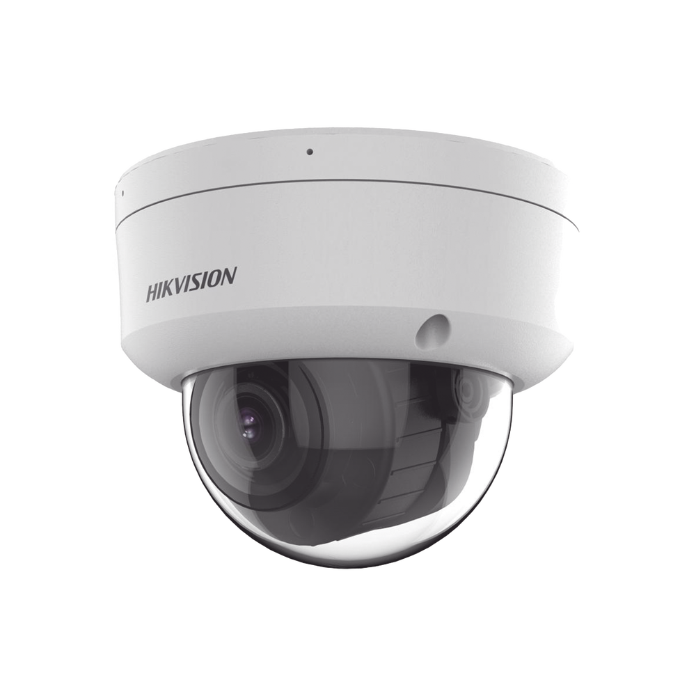 [Dual Light + 2 Micrófonos Integrados] Domo IP 2 Megapixel / Lente Mot.  2.8 A 12 mm / 40 mts Luz Blanca + 40 mts IR) / ACUSENSE / Exterior IP67 / IK10 / WDR 120 dB / PoE / ONVIF / Alarmas I/O / Micro SD / Metal / ACUSEEK