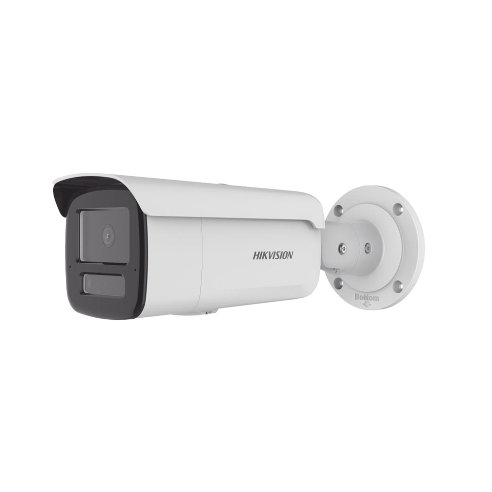 [Dual Light + 2 Micrófonos Integrados] Bala IP 8 Megapixel (4K) / Lente 4 mm / 80 mts Luz Blanca + 80 mts IR / ACUSENSE / Exterior IP67 / IK10 / WDR 120 dB / PoE / ONVIF / Micro SD / Metal / ACUSEEK
