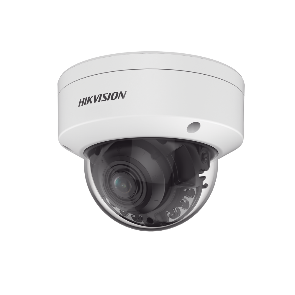 Domo IP 8 Megapixel (4K) / Lente Mot. 2.7 a 13.5 mm / Dual Light (40 mts IR + 40 mts Luz Blanca ) / Darkfighter S / Exterior IP67 / IK10 /WDR 130 dB / 4 Analíticos: AcuSense, Deteccion Facial, Conteo de Personas por Cruce y Zona