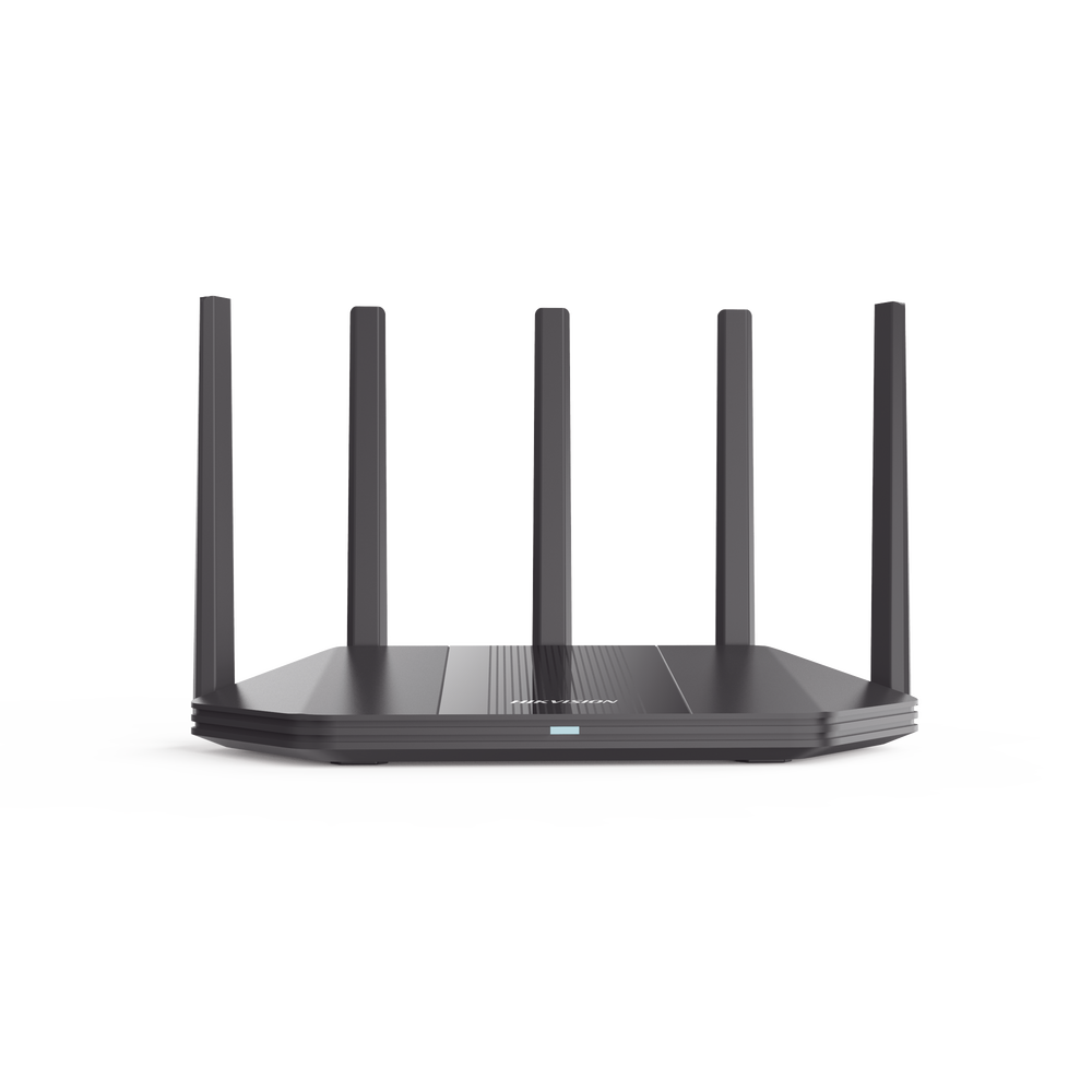 Router Inalámbrico / Wifi 6 / Hasta 1800 Mbps / MESH / Doble Banda AC (2.4 GHz y 5 GHz) / 4 Puertos 1000 Mbps / 5 Antenas Omnidireccional / Interior / Beamforming Optimizado / Administración Gratuita desde la Nube
