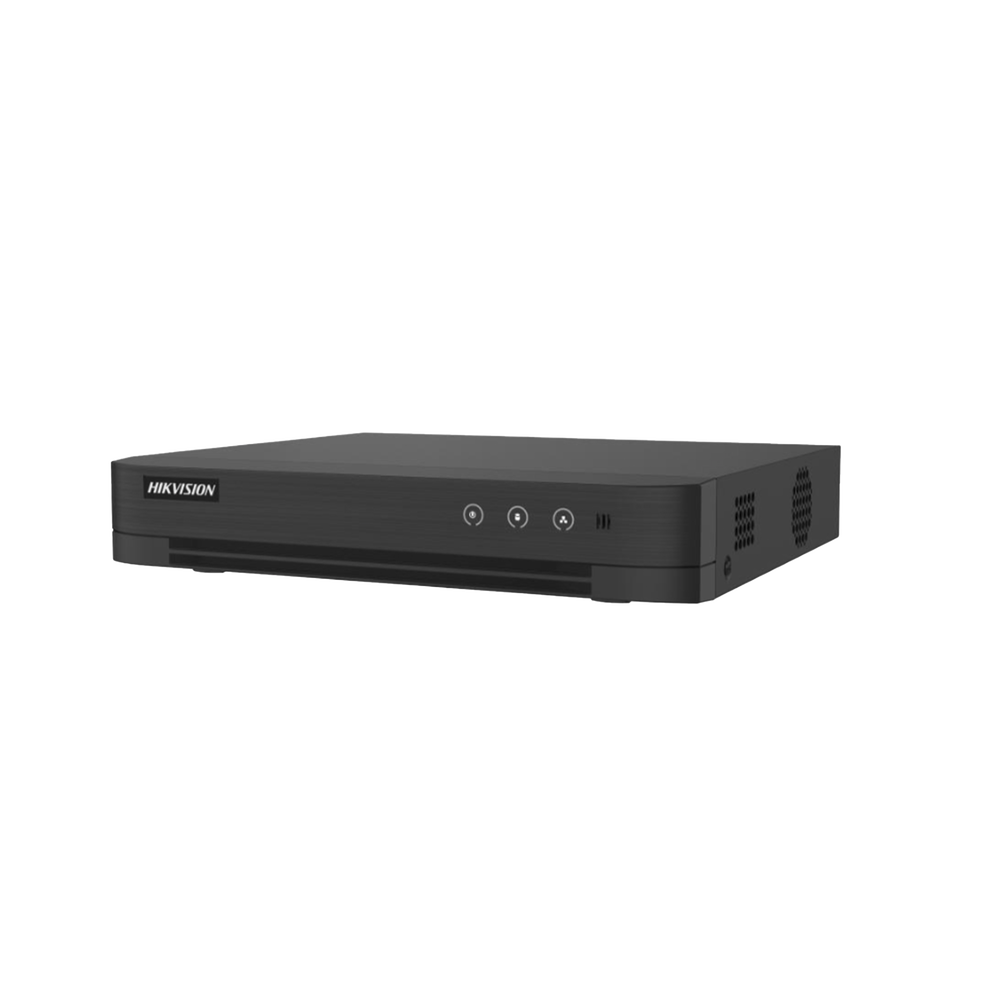[Audio Bidireccional] DVR 8 Canales TurboHD + 2 Canales IP / 2 Megapixel (1080p) Lite / Acusense Lite (Evita Falsas Alarmas) / Audio por Coaxitron / 1 Bahia de Disco Duro / H.265+ / Salida de Vídeo Full HD
