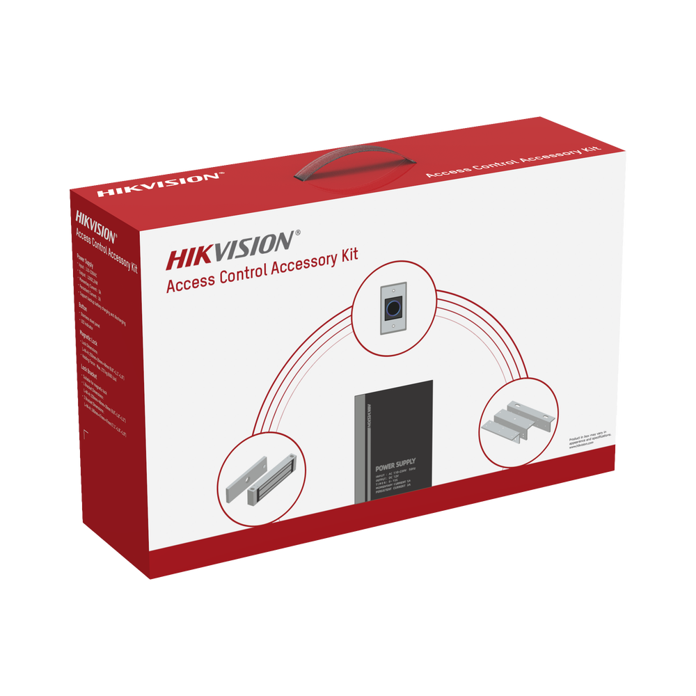 Kit HIKVISION para para Control de Acceso / Fuente 12 Vcd 2 A + Botón de Salida + Chapa Magnética 600 Lbs / Para Instalación de Control de Acceso Autónomo (Facial Min Moe, Teclados, Lectores de Huella, Etc...) - Imagen 3