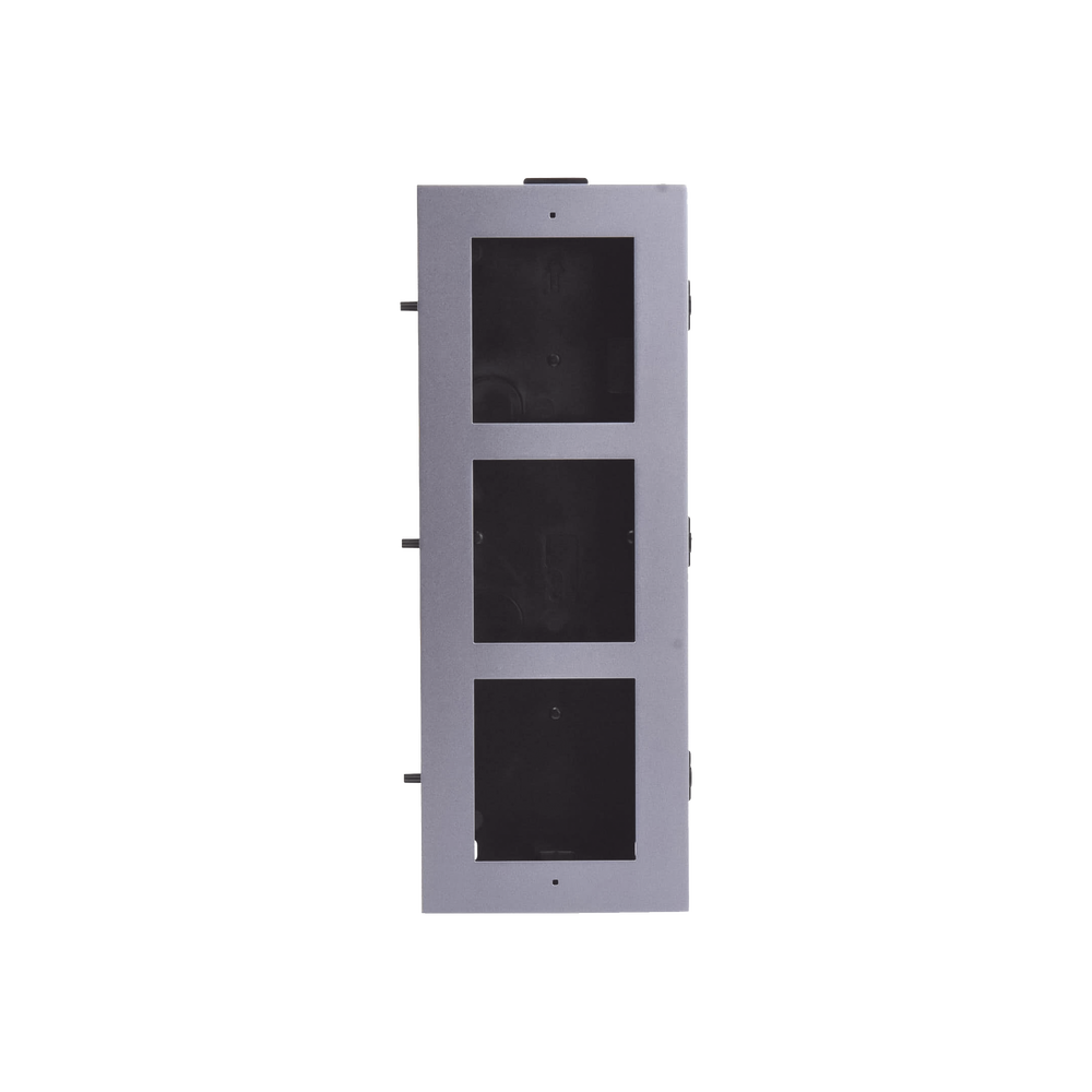 Base de 3 Espacios para EMPOTRAR Módulos de Videoporteros Hikvision - Imagen 3