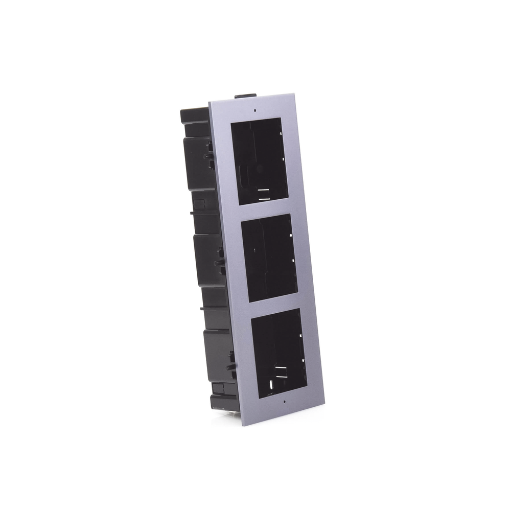 Base de 3 Espacios para EMPOTRAR Módulos de Videoporteros Hikvision - Imagen 6