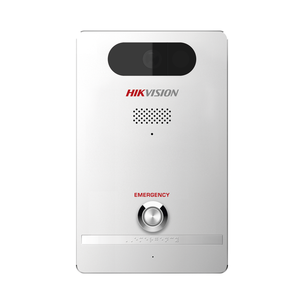 Estación de Alarma de Pánico / Cámara de 4 Megapixel / Micrófono Integrado / Exterior IP65 / Protección IK10 / PoE / 10 mts IR  / Entradas y Salidas de Alarma