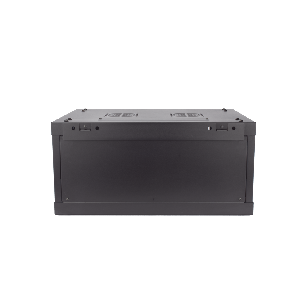 Gabinete para Montaje en Pared - Piso / Puerta de Cristal Templado / Cuerpo Fijo / 4 Unidades de Rack / 19" / Fabricado en Acero - Imagen 4