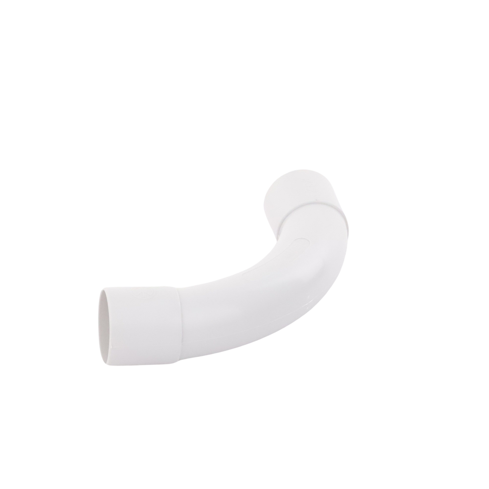 Curva de radio estrecho para tubería rígida, recomendado para cables de datos, PVC Auto-extinguible, de 32 mm - Imagen 3
