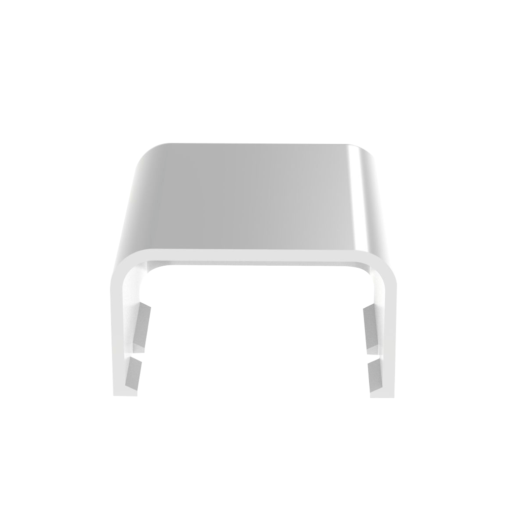 Tapa Final, para uso con canaleta LD10, material ABS, Color Blanco - Imagen 2