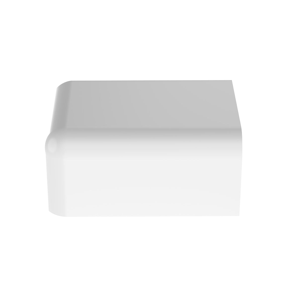 Tapa Final, para uso con canaleta LD10, material ABS, Color Blanco - Imagen 4