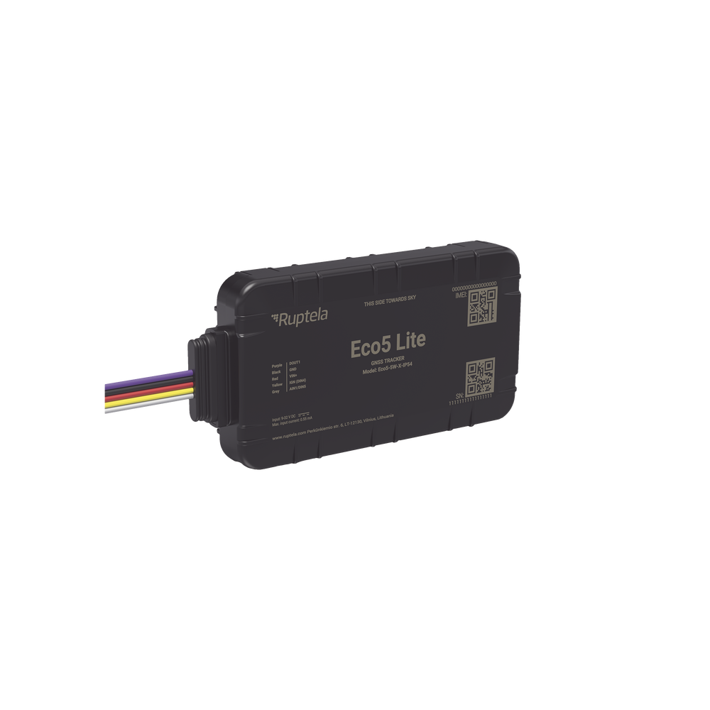 Rastreador Vehicular y Monitoreo de Flota / Bluetooth BLE 5.0 y GNSS / LTE CAT1 y LTE-M con Respaldo 2G / GNSS U-blox / MiKado IP54 / -20 °C a +40 °C / Acelerómetro de 3 Ejes / Suministro 9-32 V / Batería Interna - Imagen 3