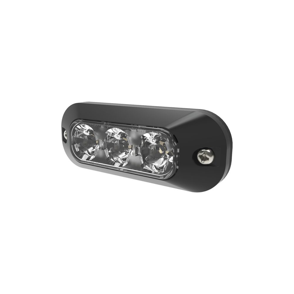 Luz Auxiliar de 3 LED, Blanco, Lente Transparente