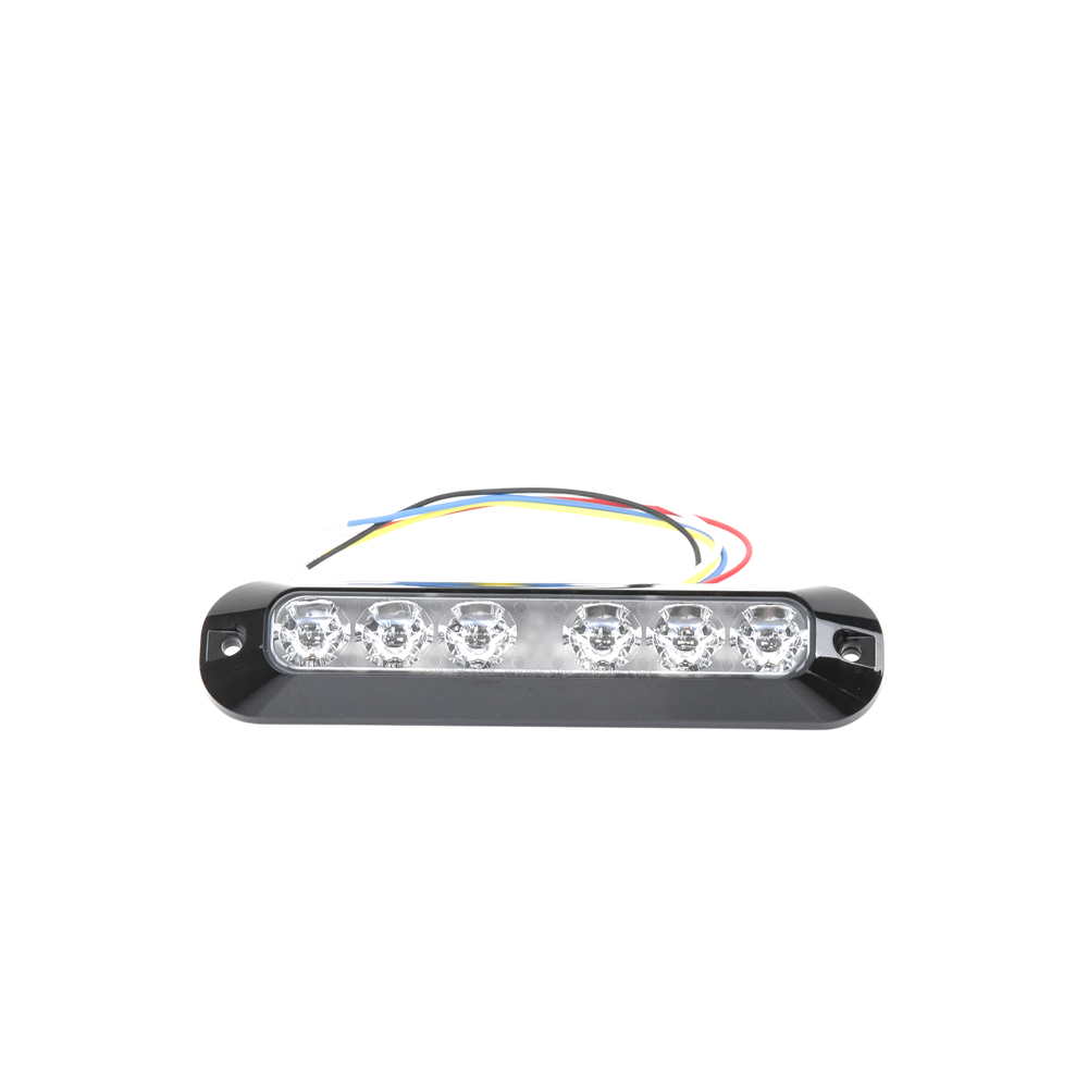Luz Auxiliar Serie X3705, 6 LEDs Ultra Brillantes, color Rojo / Azul - Imagen 3