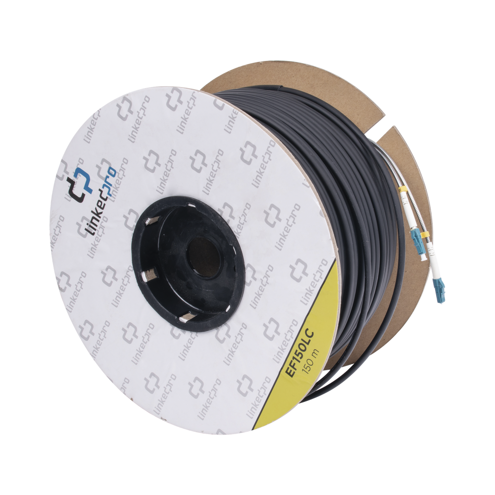 Carrete de Fibra Óptica Monomodo con Conectores LC-LC Duplex, Reforzada con Kevlar, de 150 Metros (492.13 Pies), Para Instalaciones Subterráneas por Tubería - Imagen 3