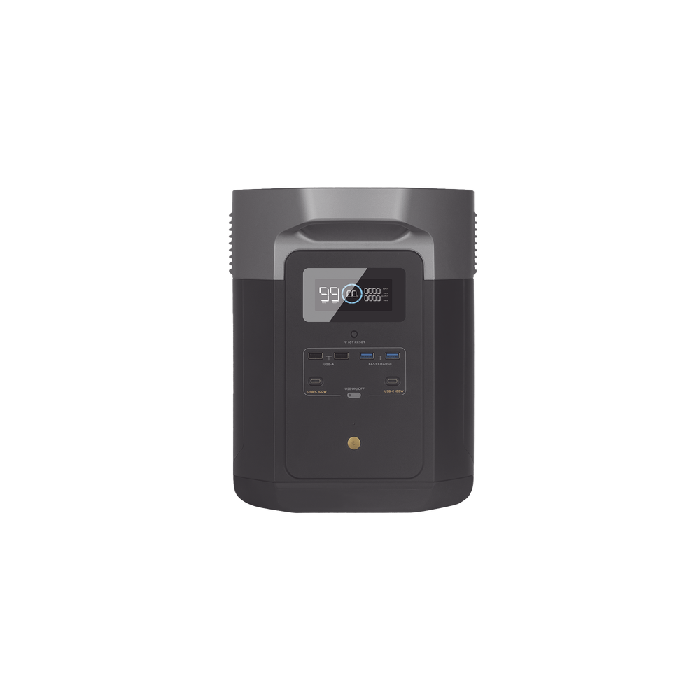EcoFlow DELTA 2 MAX | Estación de Energía Portátil 2048Wh Litio LFP / 6 AC 2400 W (Max. 3400W) / 2 USB-C 100W / Capacidad para Aumentar Respaldo / Soporta Cargador de Coche 10A a 12.6V / Conectividad WiFi y Bluetooth (App) / Carga Sol - Imagen 6