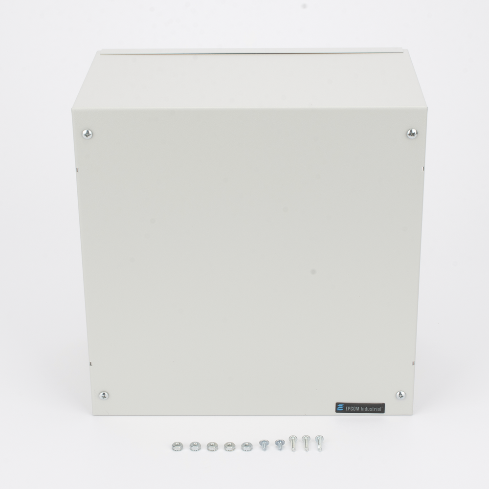 Gabinete Metálico de Resguardo para DVR compatible con HiLook TURBO DVR-104G-M1/T + PS-12-DC-4C - Imagen 4