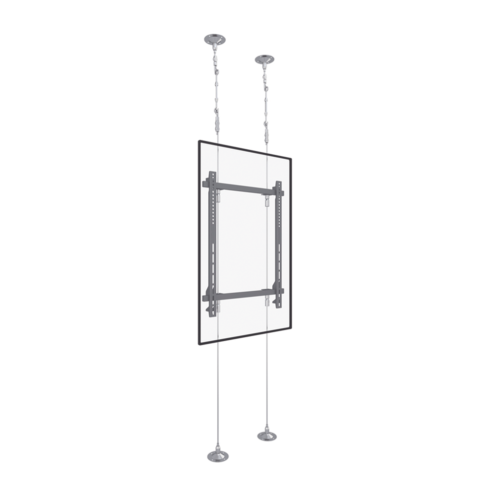 Montaje Cableado de Acero| Suelo a Techo| Capacidad Máx. de Carga 30kg| Para Pantallas de 32" ~ 75"| VESA 400 x 600 - Imagen 3