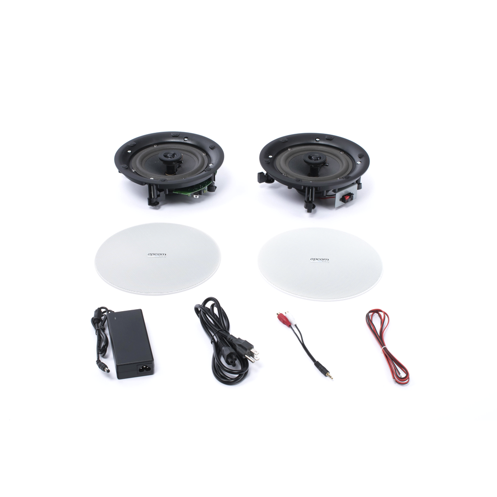 Kit de Bocinas de plafón 6.5in | Conexión Bluetooth | 2 x 20W | Frameless | Bocina Pasiva + Bocina Activa | - Imagen 4