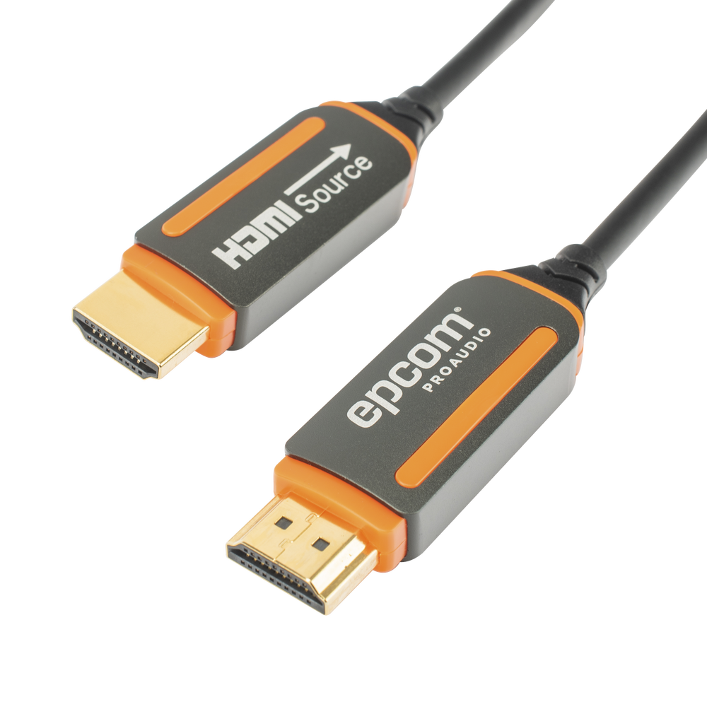 Cable HDMI de Fibra Óptica de 15 Metros (49.21 Pies) | Alta Definición | Versión 2.0 | Alta Velocidad 18Gbps | 4K@60Hz | HDCP 2.2 | Resistente a EMI y RFI