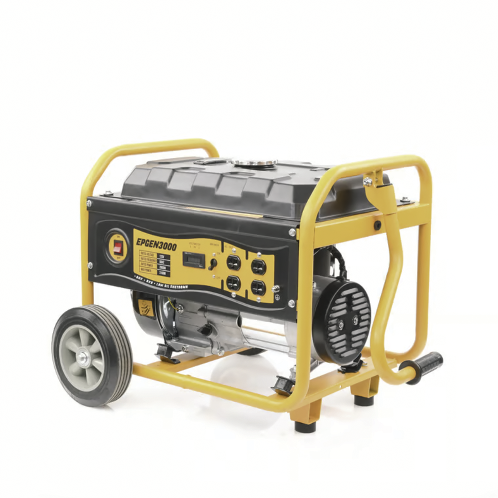 Generador a Gasolina / Planta de Emergencia 3kW (7HP), 110Vca, Encendido de Jalón, Jaula con Ruedas para Fácil Traslado - Imagen 3