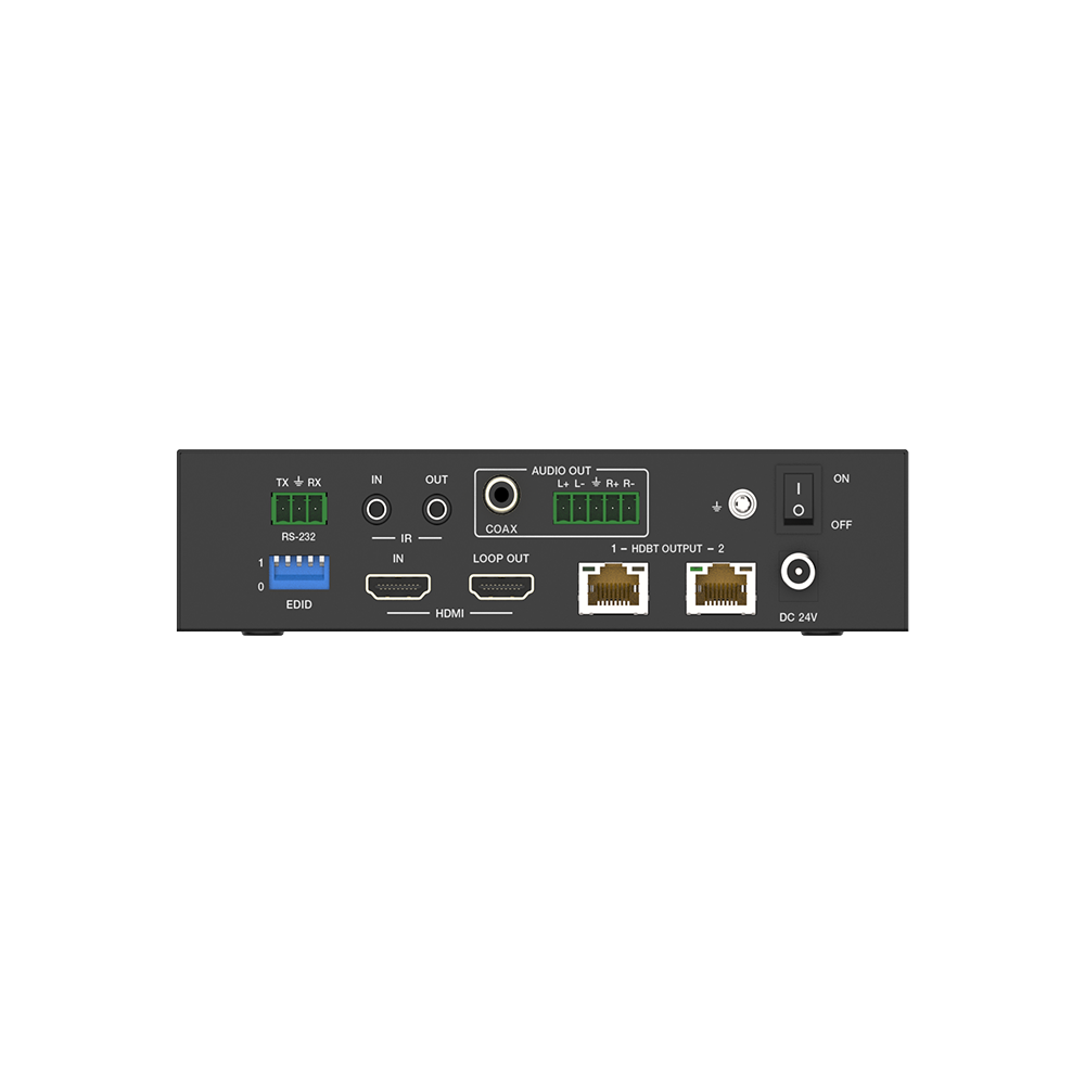 Splitter mas Extensor de Video | 1x2 | ProAV | HDBaseT™ | 120m en 4K@60Hz | 150m en 1080p@60Hz | Cat6/6a/7 | Gestión Avanzada EDID | Control IR y RS232 | PoC | Salida de Audio - Imagen 4
