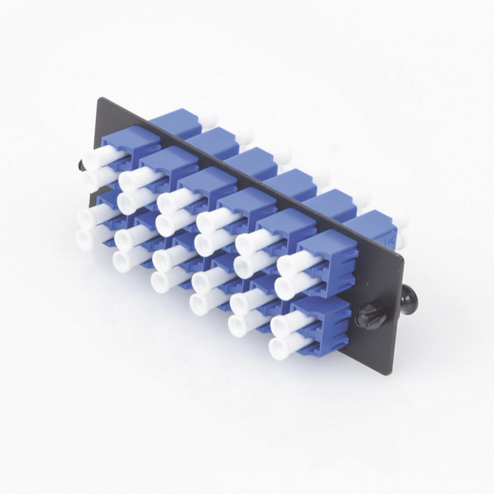 Placa Acopladora de Fibra Optica FAP, Con 12 Conectores LC Duplex (24 Fibras), Para Fibra Monomodo OS1/OS2, Color Azul - Imagen 5