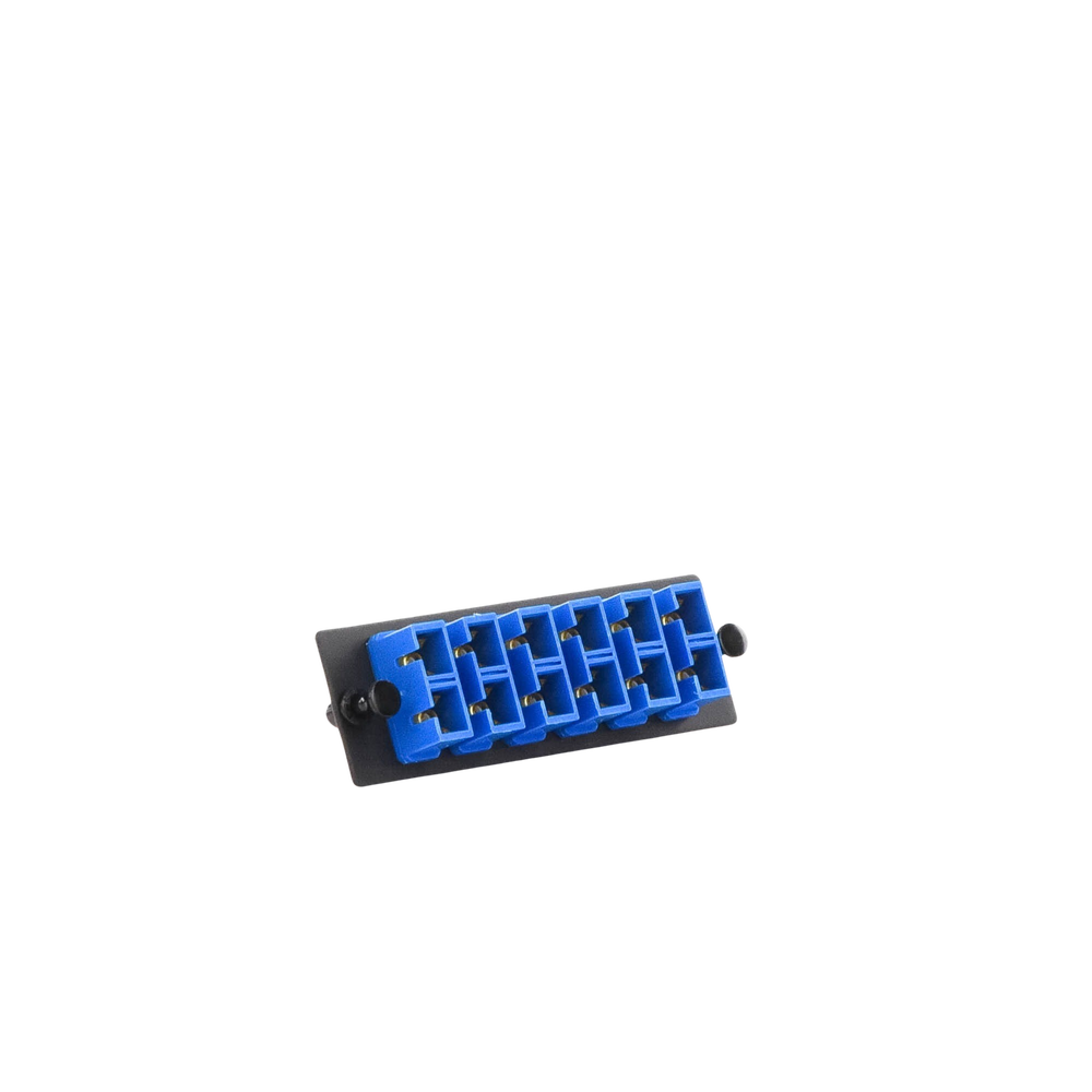 Placa Acopladora de Fibra Optica FAP, Con 6 Conectores SC Duplex (12 Fibras), Para Fibra Monomodo OS1/OS2, Color Azul - Imagen 5