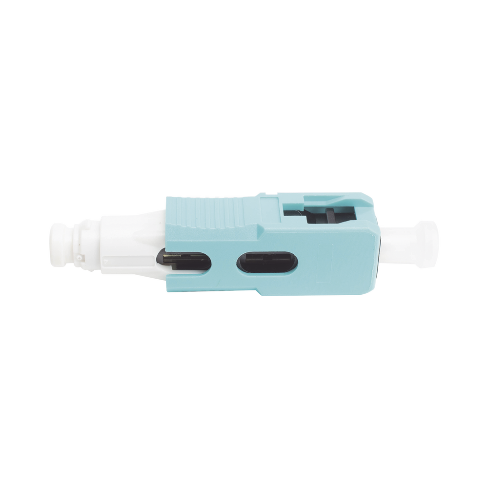 Conector de Fibra Óptica Pre-Pulido LightBow SC Simplex, Multimodo 50/125 (OM3/OM4), Re-Terminable, Color Aqua - Imagen 4