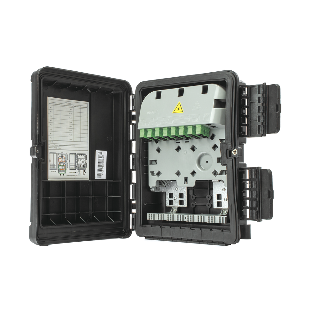 Cierre de Empalme para 20 fusiones de fibra óptica, Exterior, 16 acopladores SC/APC, IP65 "No incluye Splitter" - Imagen 4