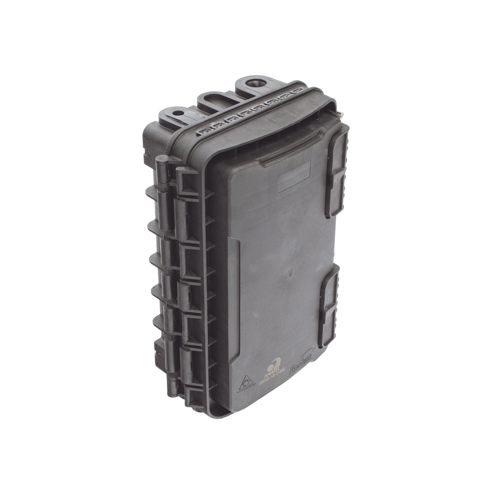 Caja de Distribución de Fibra Óptica para 24 Empalmes, con 8 acopladores SC/APC simplex, Exterior IP65, Color Negro - Imagen 5