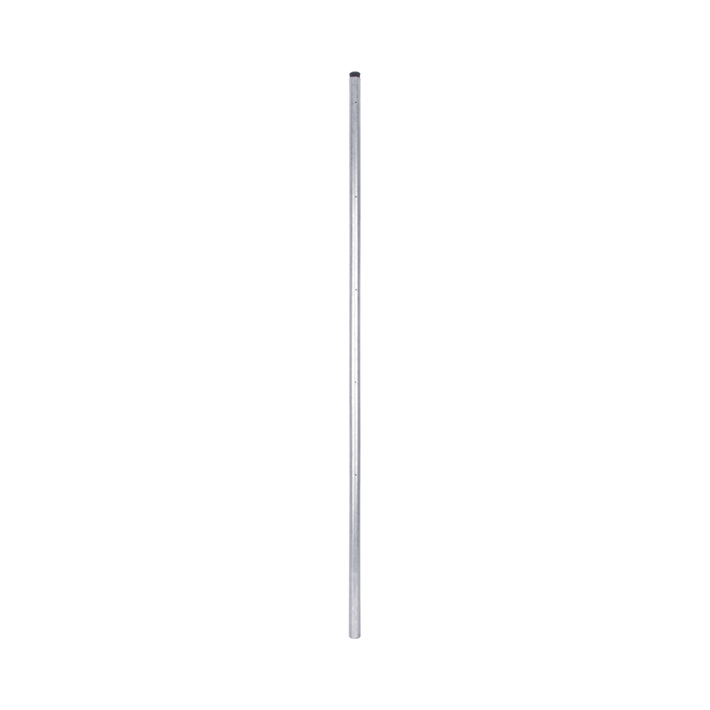 Poste de Esquina / Tubo Galvanizado G60 / 1.20 m (3.9 ft) / 5 Perforaciones / 1" Diámetro / Para Cerco Eléctrico