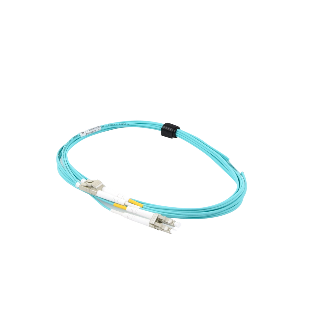 Jumper de Fibra Óptica Multimodo 50/125 XGLO OM4, LC-LC Duplex, OFNR, Color Aqua, 3 Metros (9.84 Pies) - Imagen 3