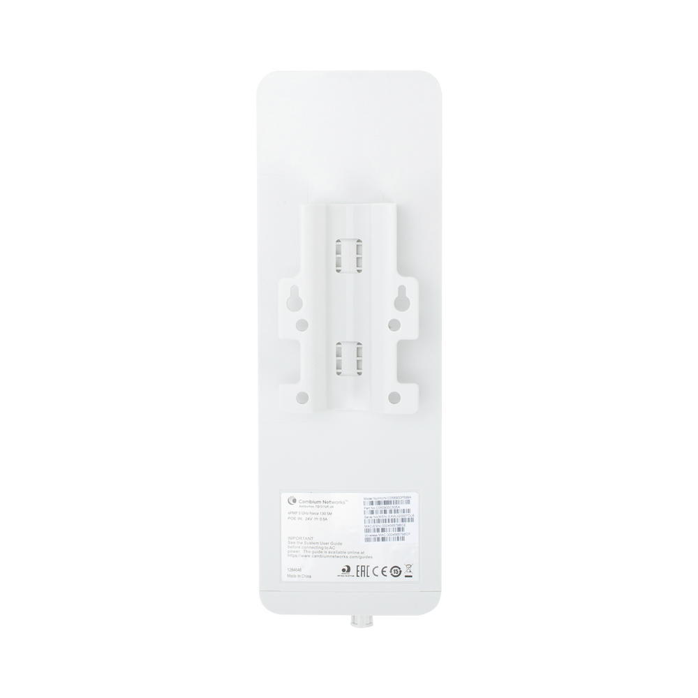 Suscriptor ePMP Force 130 MIMO 2x2 / 28 dBm de potencia / Mejor desempeño en zonas altamente ruidosas / 5150-5970 MHz / Distancia de 3 km en PTMP / Antena integrada de 14 dBi (C050900C505A) - Imagen 4