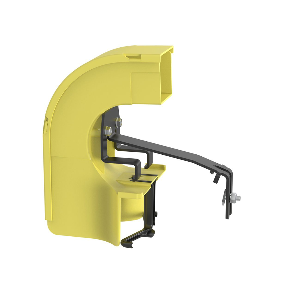 Bajada Para Canaleta FiberRunner™, Uso con Medidas 4x4, 6X4, 12X4, o 24X12, Con Reducción a 2X2, Color Amarillo - Imagen 3