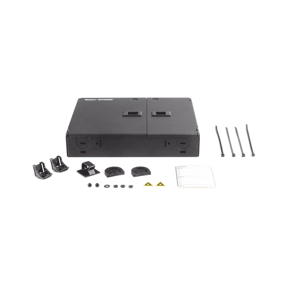 Caja de Conexión de Fibra Óptica, Para Montaje en Pared, Acepta 2 Placas FAP o FMP, Hasta 48 Fibras, Color Negro - Imagen 9