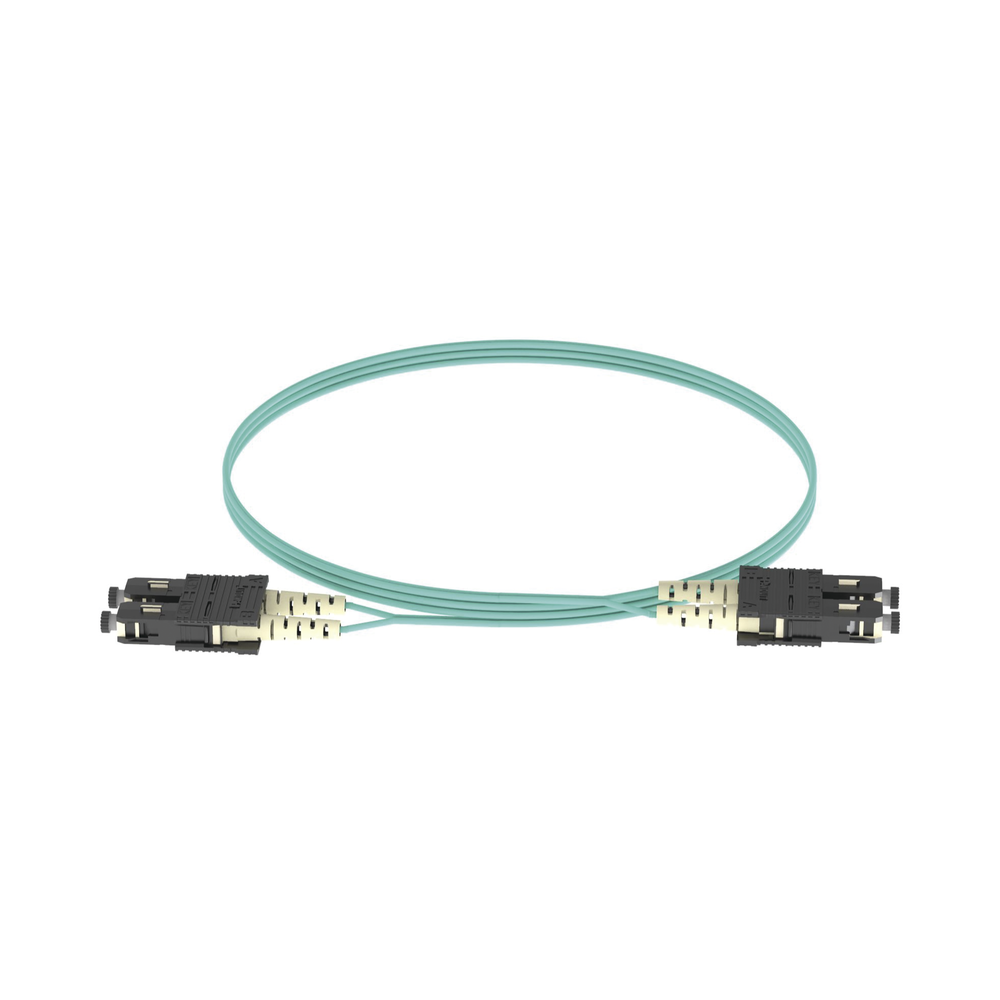 Jumper de Fibra Optica Multimodo 50/125 OM3, SC-SC Duplex, OFNR (Riser), Color Aqua, 3 Metros (9.84 Pies) - Imagen 2
