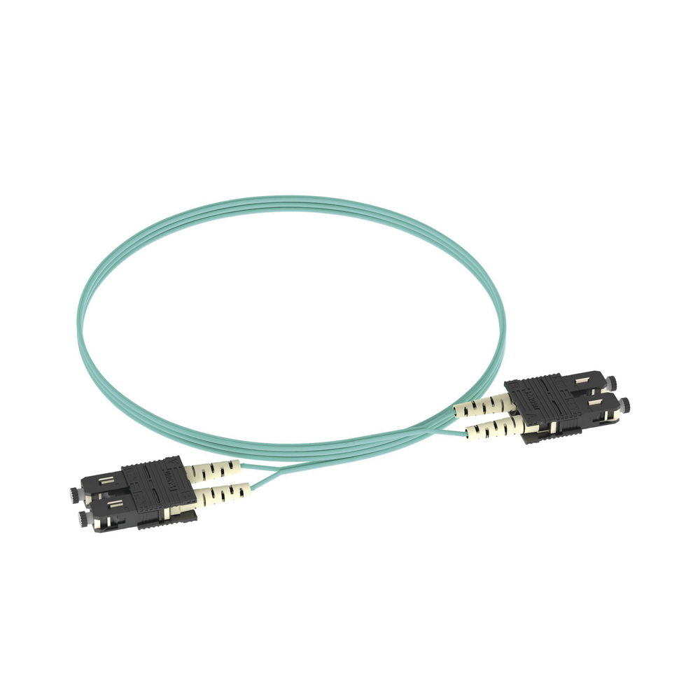 Jumper de Fibra Optica Multimodo 50/125 OM3, SC-SC Duplex, OFNR (Riser), Color Aqua, 3 Metros (9.84 Pies) - Imagen 3