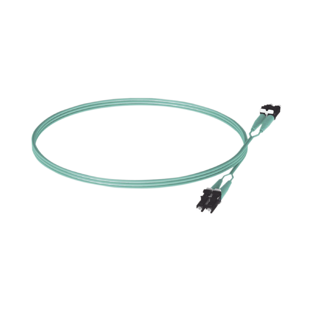Jumper de Fibra Optica Multimodo 50/125 OM3, LC-LC Duplex, OFNR (Riser), Color Aqua, 5 Metros (16.40 Pies) - Imagen 4