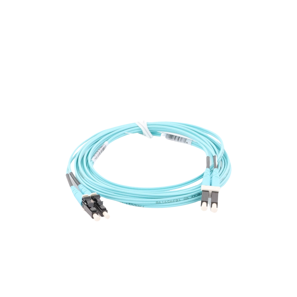 Jumper de Fibra Optica Multimodo 50/125 OM4, LC-LC Duplex, OFNR (Riser), Color Aqua, 3 Metros (9.84 Pies) - Imagen 2