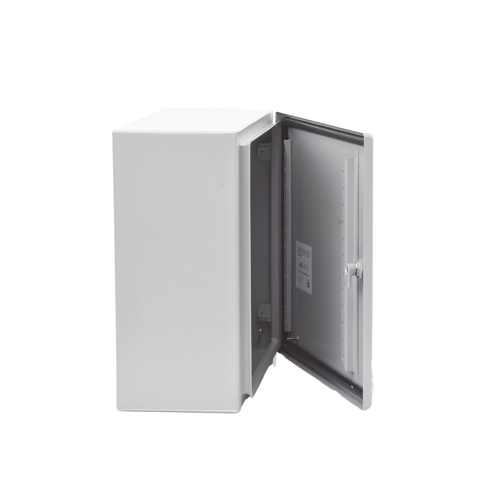 Gabinete de Acero, Nema 4 -IP 66 de 40 x 40 x 20 cm con Platina y certificado UL. - Imagen 5